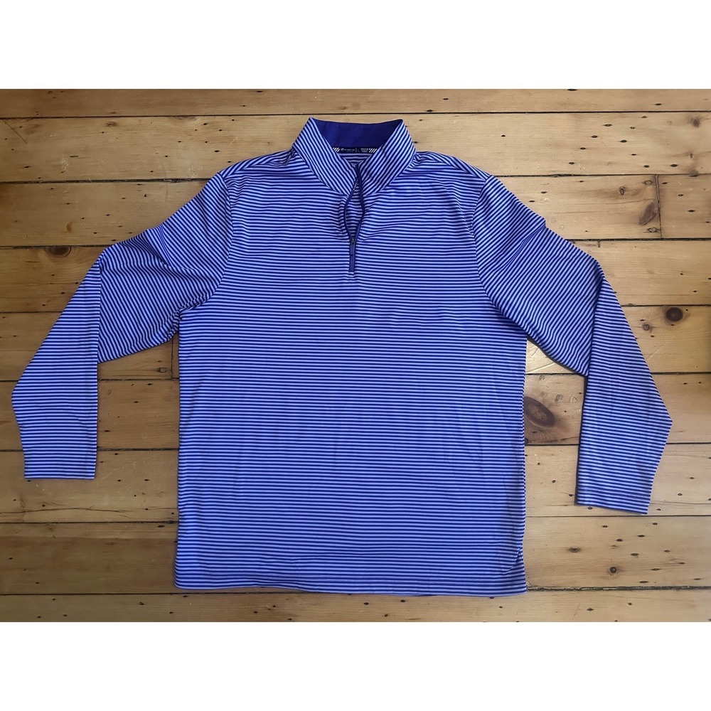 Southern Tide Cruiser Stripe Quarter Zip - Retail $128